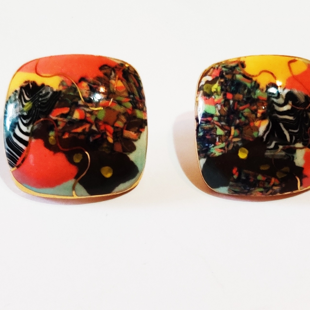 Vintage Cynthia Chuang Jewelry 10 stud earrings